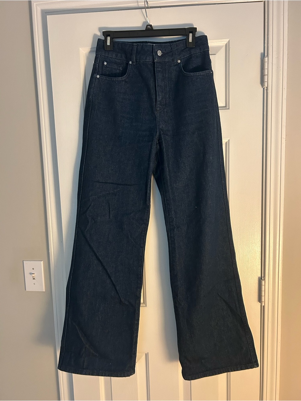 Sezane New 70’s Jeans in Indigo Blue